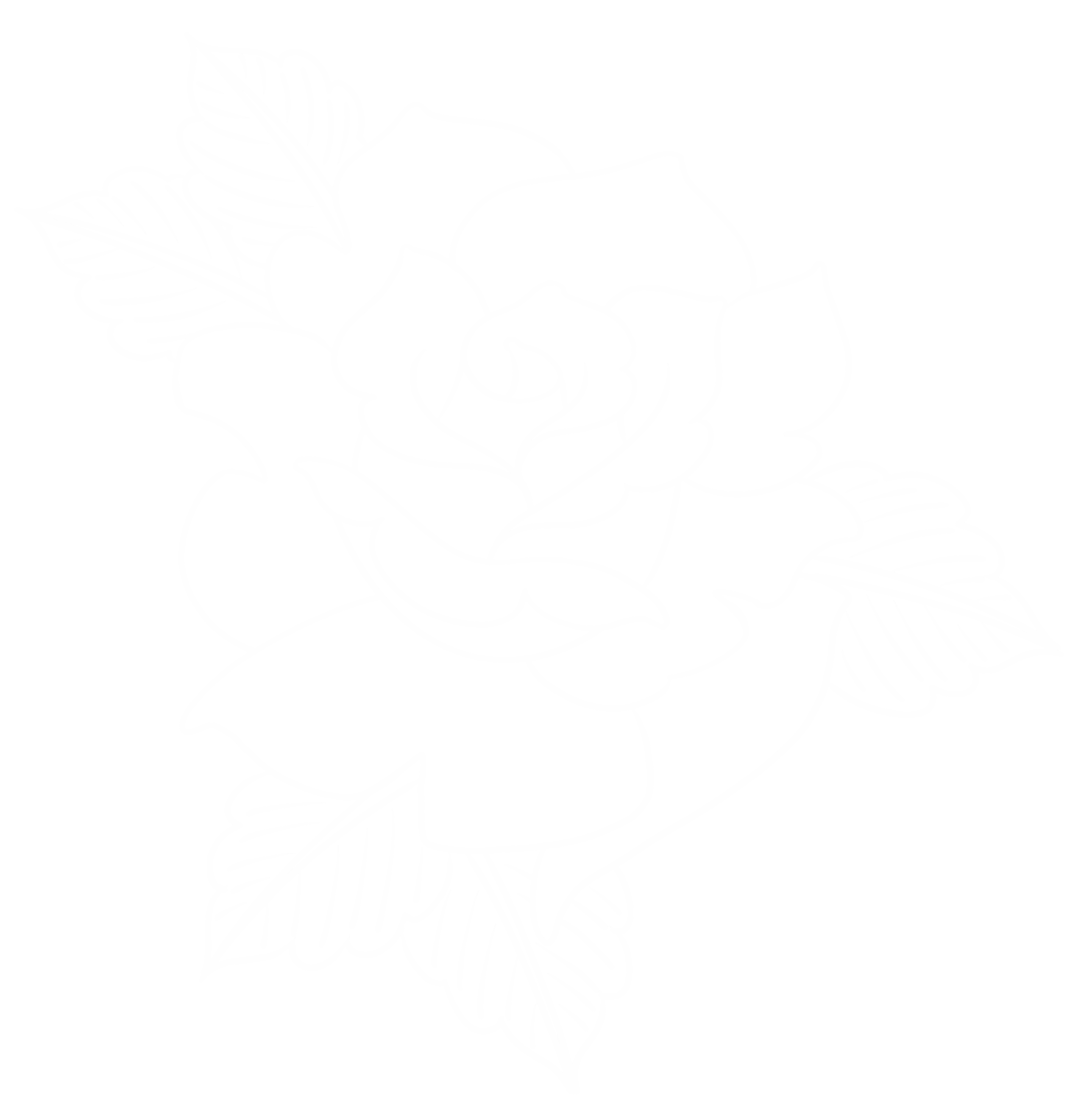 Rose Outline Divine Arts Tattoo
